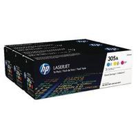 hewlett packard hp 305a cyanmagentayellow laserjet toner cartridges