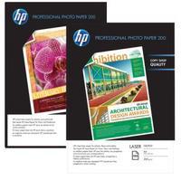Hewlett Packard HP Professional Gloss Laser Photo A4 Paper 200gsm Pack