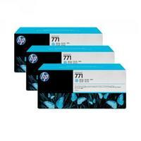 Hewlett Packard HP Light Cyan 771 Designjet Ink Cartridge 775ml Pk 3