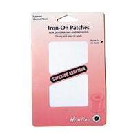 Hemline White Iron On Patches