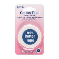 Hemline White Cotton Tape 12 mm