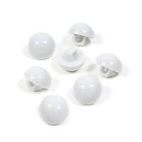 Hemline White Basic Dome Button 7 Pack