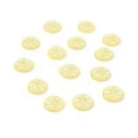 Hemline Yellow Basic Star Button 14 Pack