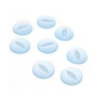 Hemline Baby Blue Basic Fish Eye Button 8 Pack