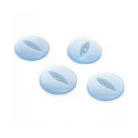 Hemline Baby Blue Basic Fish Eye Button 4 Pack