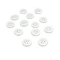 Hemline White Basic Shirt Blouse Button 13 Pack