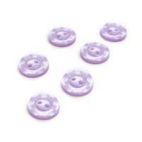 hemline lilac basic scalloped edge button 6 pack