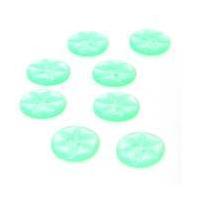 hemline light green basic star button 8 pack