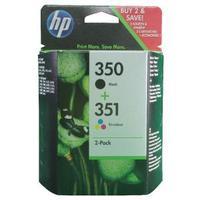 Hewlett Packard HP 350351 Black CyanMagentaYellow Ink Cartridges Pack