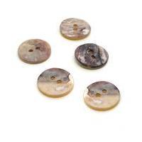 hemline natural shell mother of pearl button 5 pack