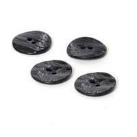 hemline black shell mother of pearl button 4 pack