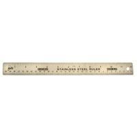 helix stainless steel ruler 12in30cm