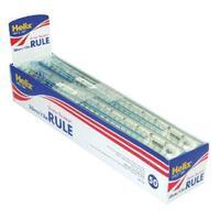 Helix Blue Shatterproof Rulers 30cm12in Pack of 50 L16025