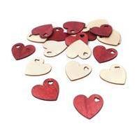 Heritage Christmas Heart Wooden Shapes 20 Pack