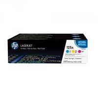 Hewlett Packard HP 125A CyanYellowMagenta Laserjet Toner Cartridges