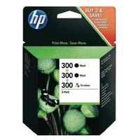 Hewlett Packard HP 300 Black CyanMagentaYellow Ink Cartridges Pack of