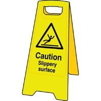 heavy duty a board caution slippery surface