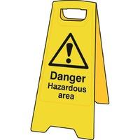 Heavy duty A-Board - Danger Hazardous Area