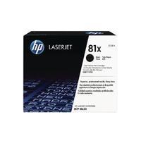 hewlett packard hp 81x black high yield laserjet cartridge cf281x