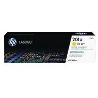 hewlett packard hp 201x yellow high yield laserjet toner cartridge