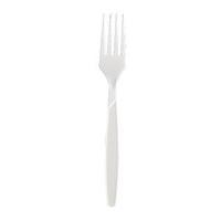 heavy duty plastic forks 178mm white pack of 100 182whbag