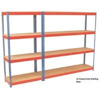 Heavy Rivet 1830 x 1525 x 457mm 4 Shelves B/O - 500Kgs