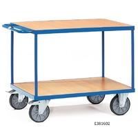 heavy duty three shelf table top cart 1000 x 700mm 600kg capacity