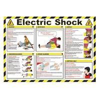 Health and Safety 420x590mm Electric Shock Poster FA551