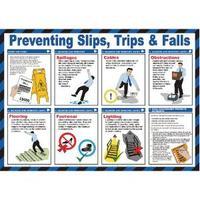 Health and Safety Wallchart - Preventing Slips Trips and Falls FAD130