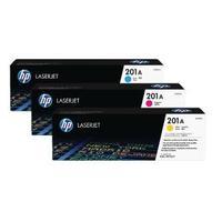 hewlett packard hp 201x high yield cyan magenta yellow laserjet toner