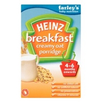 heinz creamy oat porridge dry breakfast 4 6 months