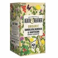 Heath &amp; Heather Organic Dandelion Burdock &amp; Hawthorn Tea 20 Bags
