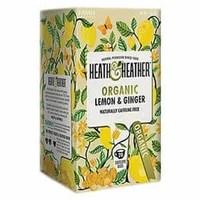 heath ampamp heather organic lemon ampamp ginger tea 20 bags