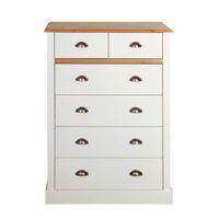 Hemsworth Pine Effect Chest Of Drawers (H)1070mm (W)780mm