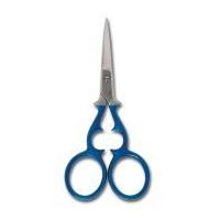 hemline victorian style embroidery scissors blue