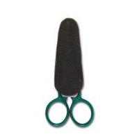 hemline victorian style embroidery scissors green