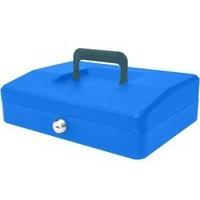 Helix 250mm Sloping Lid Cash Box Blue WA8080