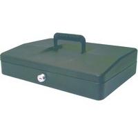 helix 300mm sloping lid cash box black wa9010