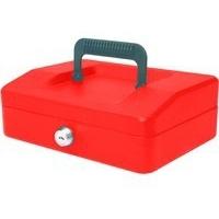 Helix 200mm Sloping Lid Cash Box Red WA7060