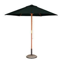 Hexagonal Hardwood 2.5m Pulley Parasol in Black