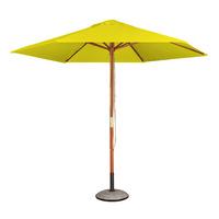 Hexagonal Hardwood 3m Pulley Parasol in Yellow