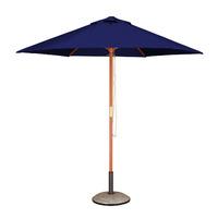 Hexagonal Hardwood 2.5m Pulley Parasol in Blue