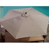 Hexagonal 3.0m Parasol in Taupe