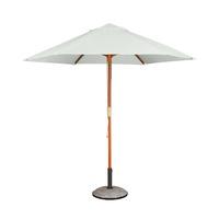 Hexagonal Hardwood 2.5m Pulley Parasol in Natural