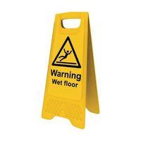 heavy duty a board warning wet floor