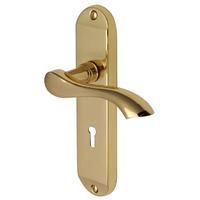 Heritage MM924 Algarve Small Brass Lever Lock Door Furniture