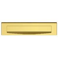 Heritage EV-0692 Everbrite Brass Front Door Letterbox And Flap 328x79mm