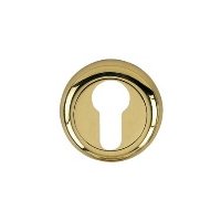 Heritage V4004 Brass Concealed Euro Cylinder Cover 48mm