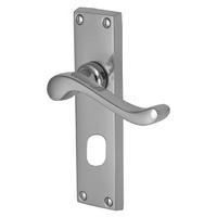 Heritage V807 Bedford Chrome OVAL PROFILE Lock Door Furniture