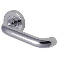 heritage v3090 harmony chrome round rose lever door furniture